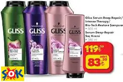 GLİSS SERUM DEEP REPAİR/ INTENSE THERAPY/ BİO-TECH RESTORE ŞAMPUAN 500 ML SERUM DEEP-REPAİR SAÇ KREMİ 360 ML